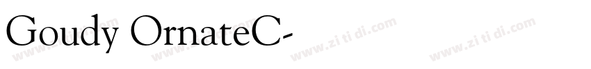 Goudy OrnateC字体转换